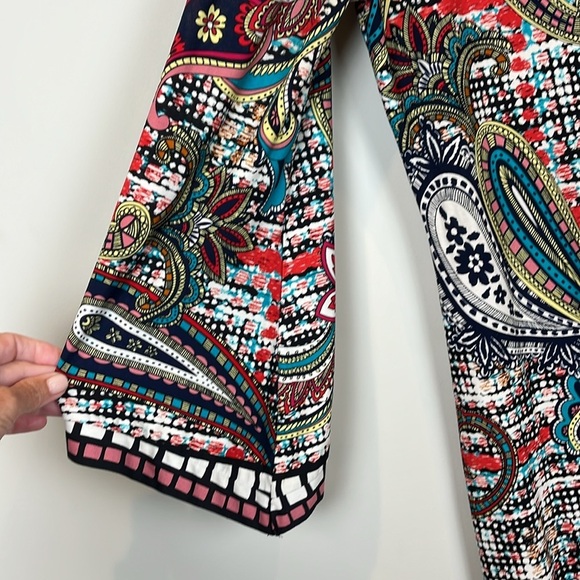 Beige by eci Multicolor Patterned Dress Women's Size 4 - Picture 5 of 10